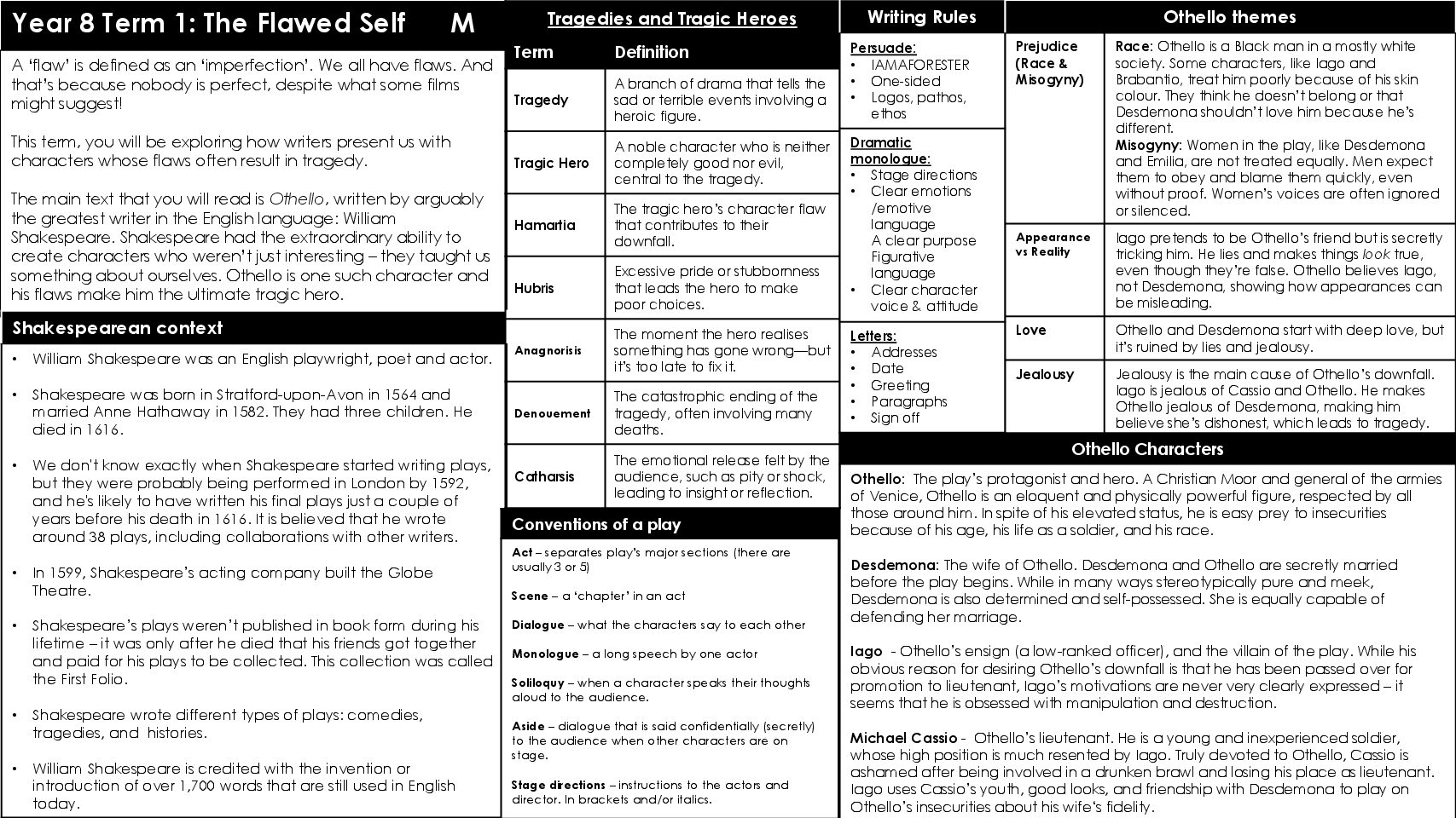 Y8 TERM 1 Flawed Self