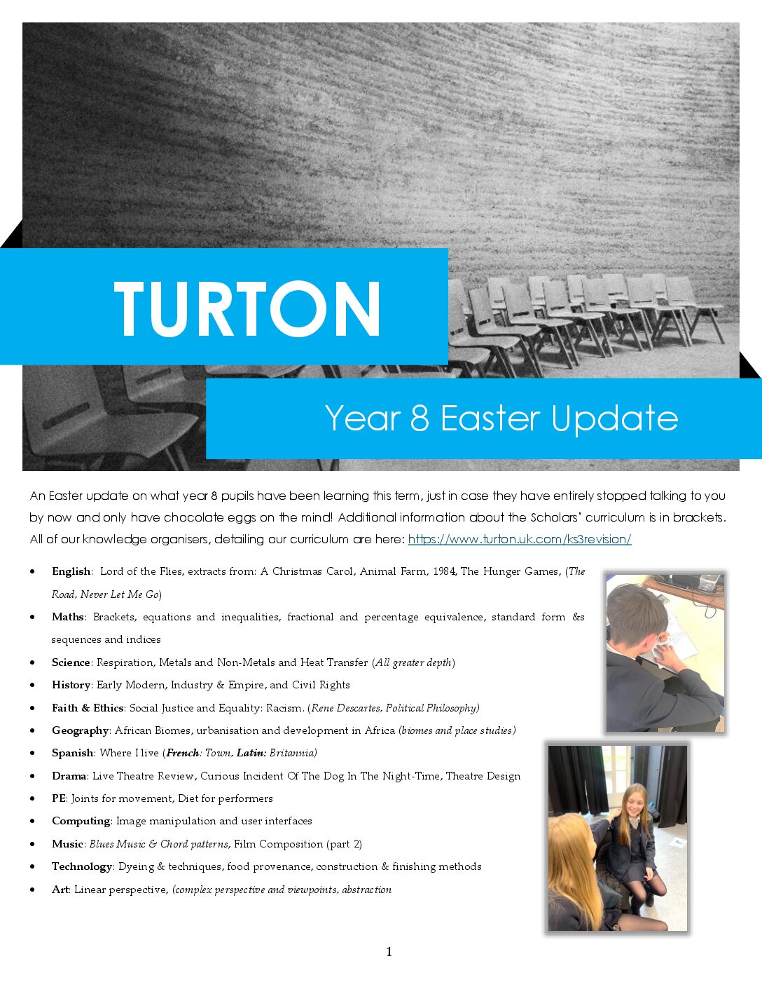 Year 8 Easter news 2026