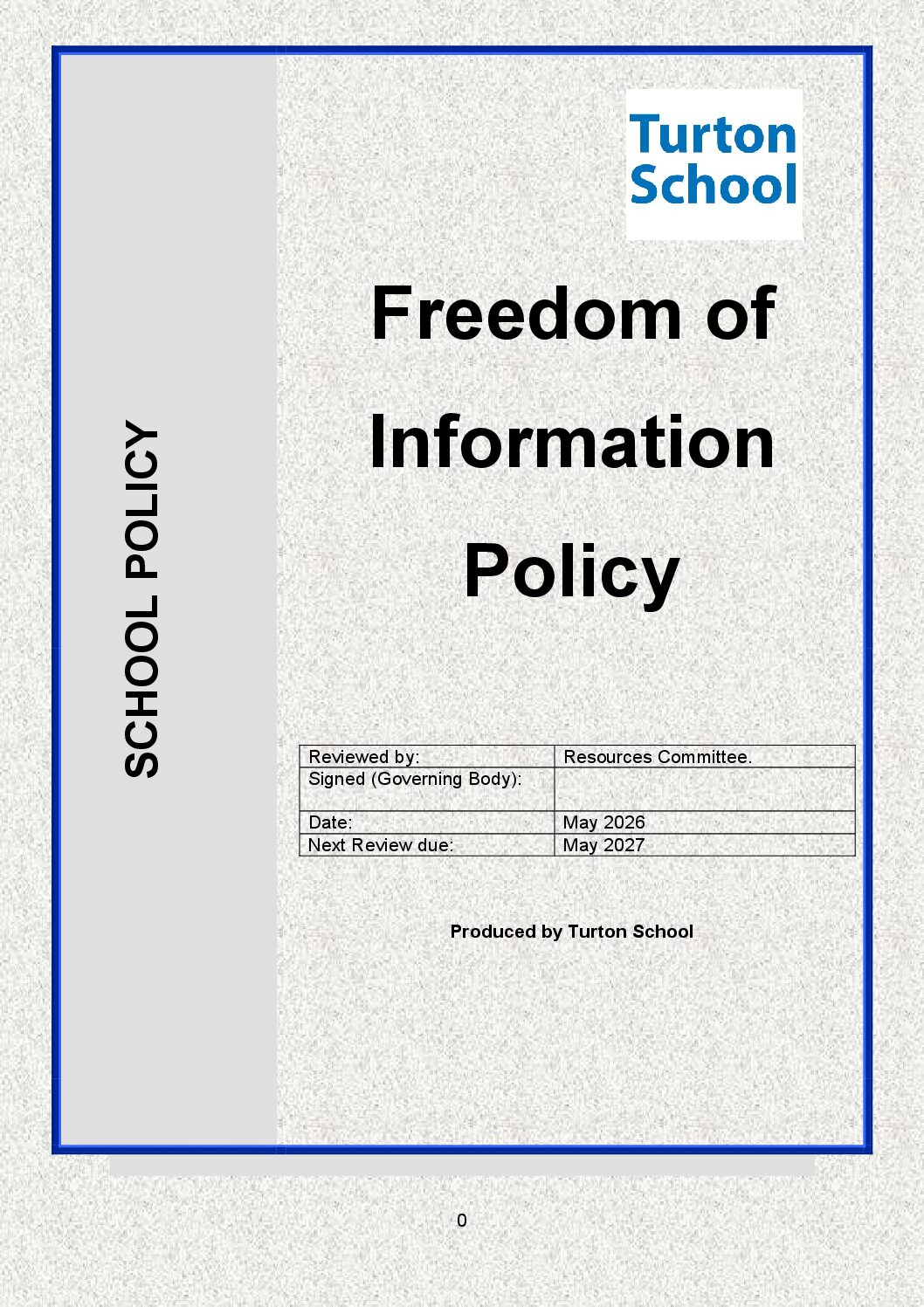 Freedom of Information Policy (May 2026)