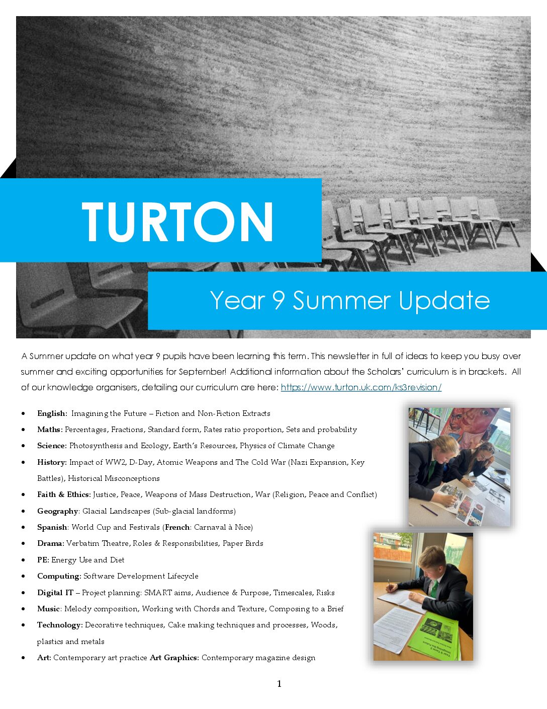 Year 9 Summer news 2026